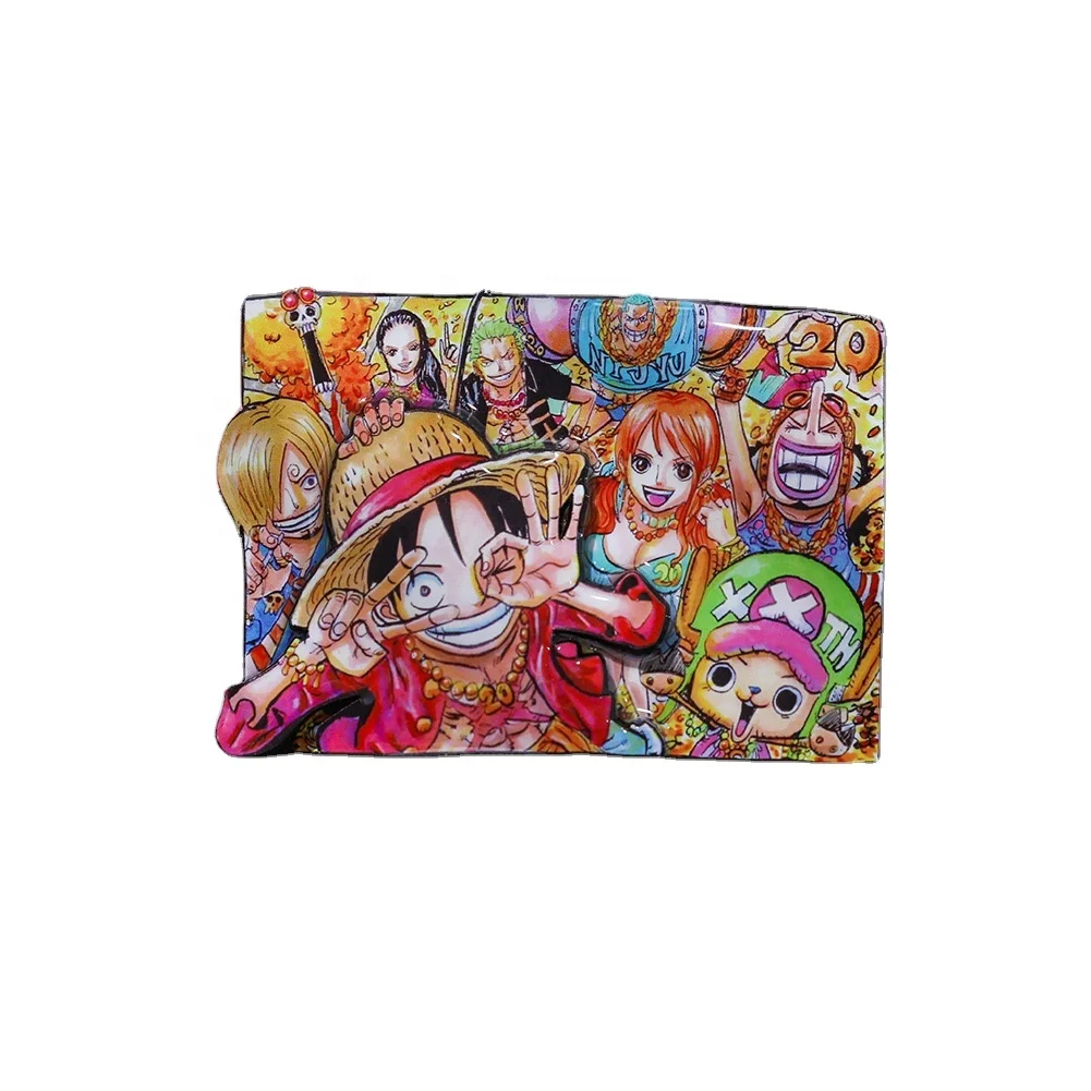 One Pieces Luffy Fridge Magnet Refrigerator Magnet 3D Anime Gifts Collect For Fridge Magnet Customised