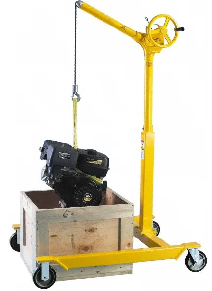 200kg 300kg 500kg Mobile mini crane Portable Small Lift Floor Crane Foldable Shop crane