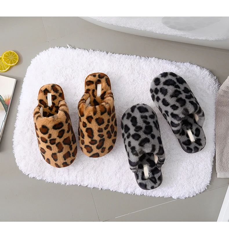 winter new indoor ladies fancy  tie dye furry soft open toes plush slippers