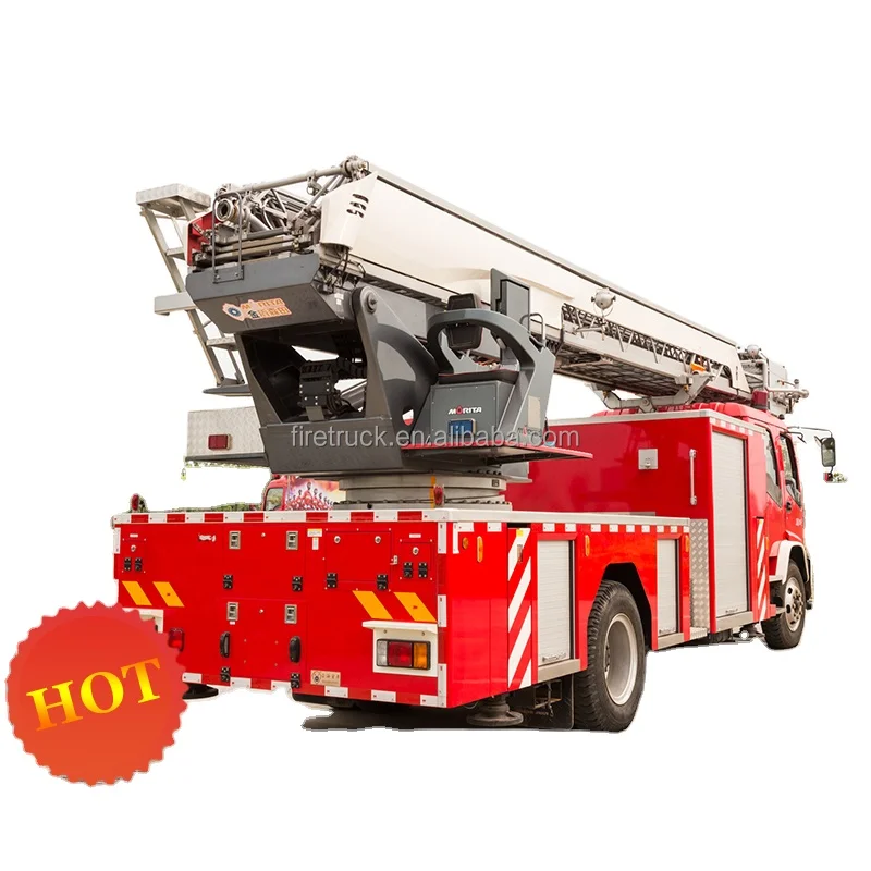 China Top 3 Aerial Ladder Fire Truck with Advanced Technology and Stainless Steel