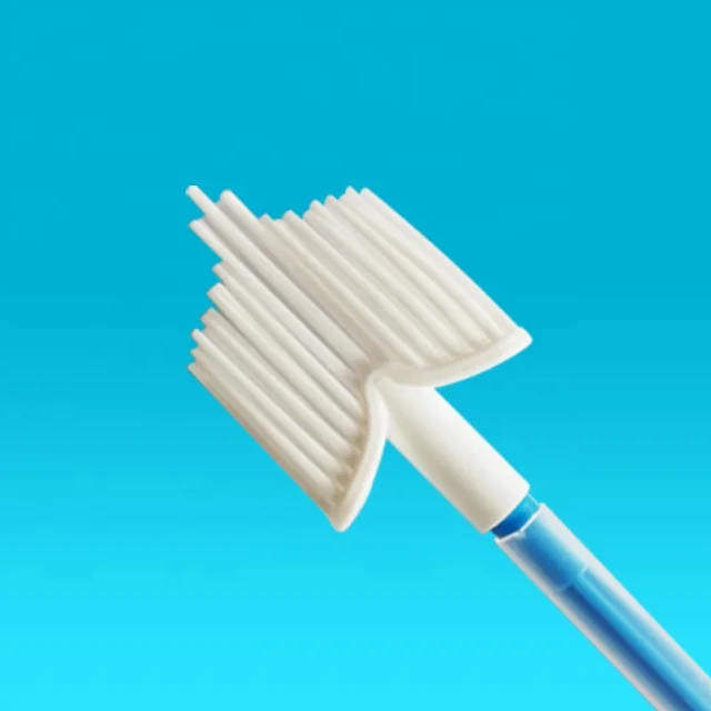 High quality disposable medical sterile vaginal brush cervical sample collection swab for women HPV testing