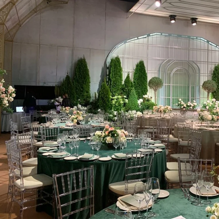 Оптовая продажа штабелируемые прозрачные акриловые стулья Chavari Tiffany для свадеб и банкетов