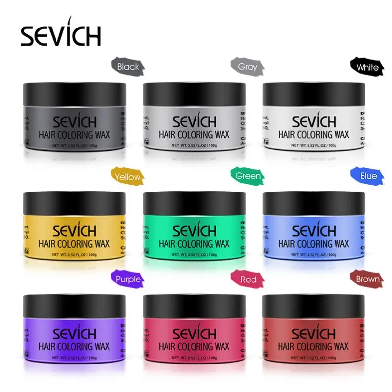 Shyway Fashion Color Styling Temporary Colors Cream BLUE  Gray Hair change color wax