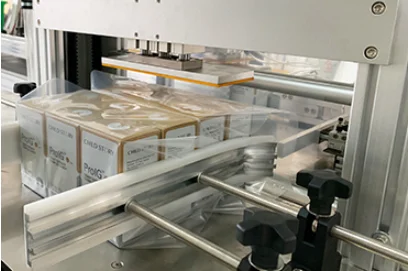 RX-750 Full Automatic Sleeve Sealer Heat Shrinkable cable cores Wrapping Machine PF film shrink tunnel