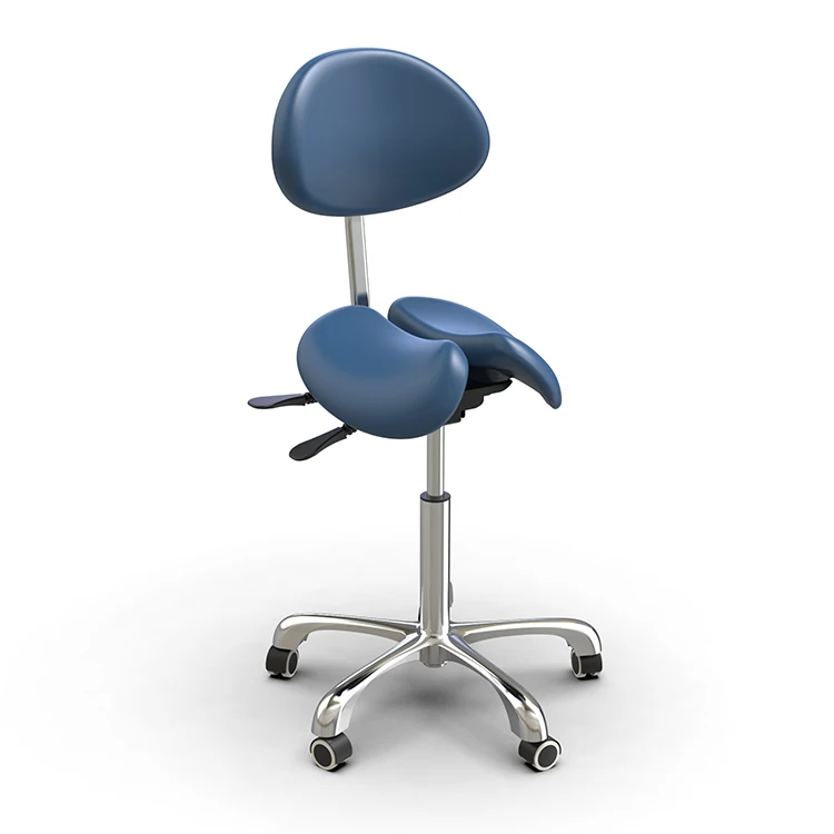 Hi5 Chocolate PU Leather Low Back Office Chair Swivel Height Adjustable Computer Desk Rolling Stool With Backrest