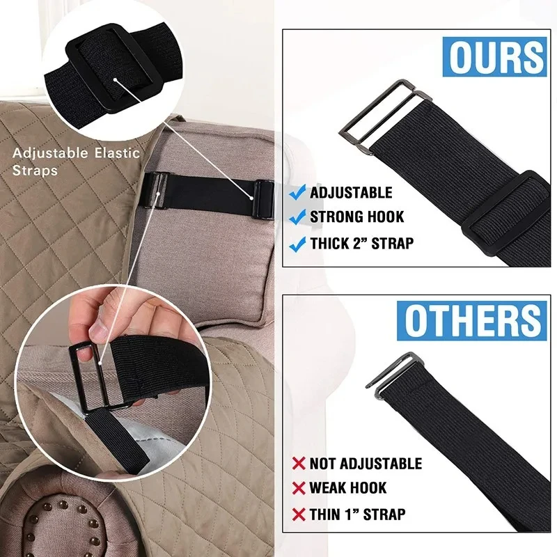 Modern Anti-Slip & Waterproof Sofa Cover Original Factory Furniture Protection with Elastic Band Made Chenille Spandex Cotton