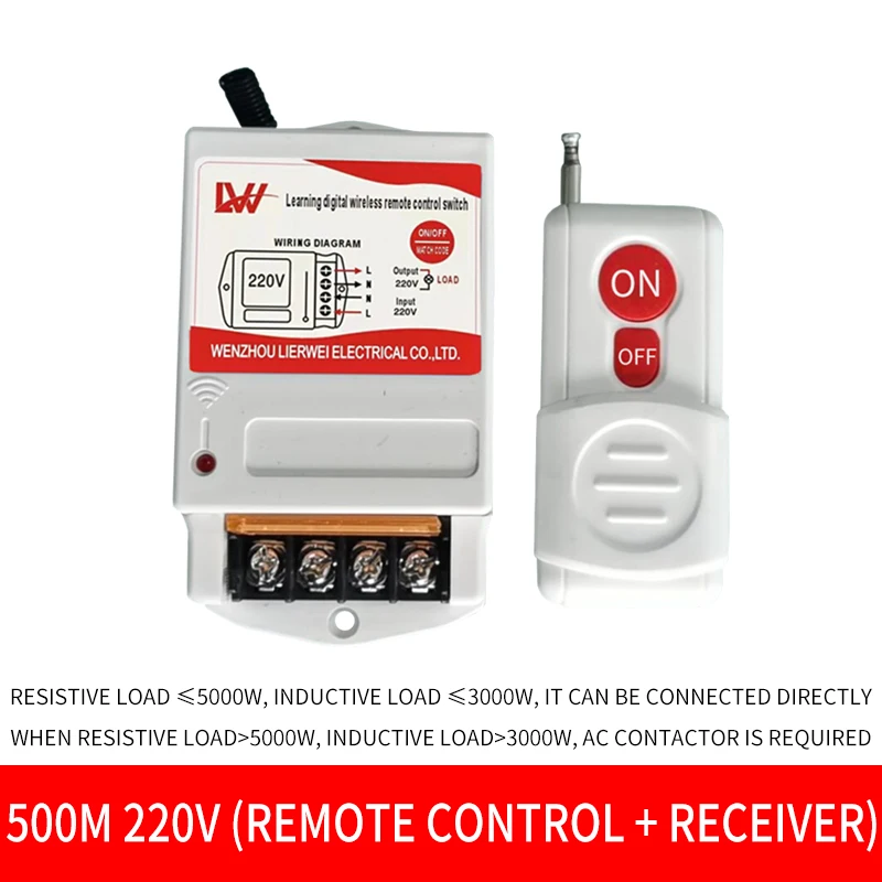 220V 380V Water Pump Wireless Industrial Remote Control Switch Intelligent  household Wireless  Switches