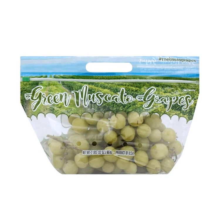 Custom Grapes/Grapes Plastic Agriculture Packing Bags/Fruit Plastic Bags for Supermarket