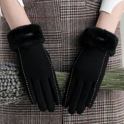 2020 New Fashion Ladies Fleece Wool Winter warm Gloves for