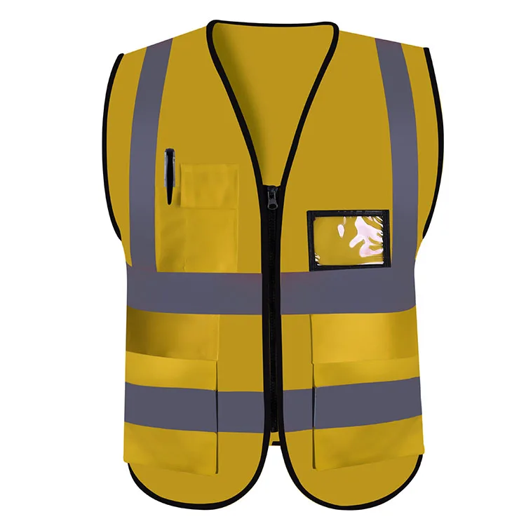 Custom Multi Pocket High Visibility Work Safety Reflective Vest