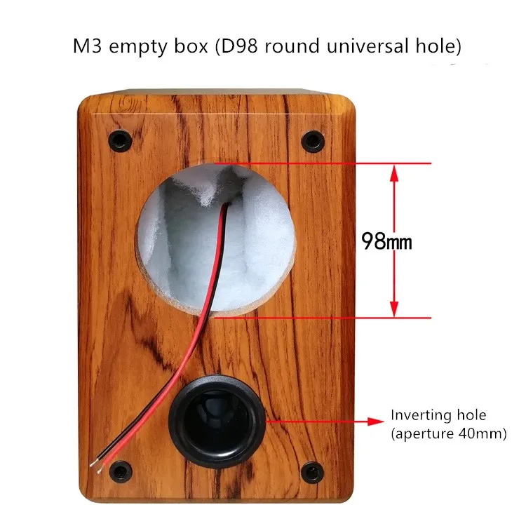 Y-070 4-inch Full Frequency Speaker Empty Box Passive Sound Shell Subwoofer Empty Box DIY Speaker Shell Wood HiFi