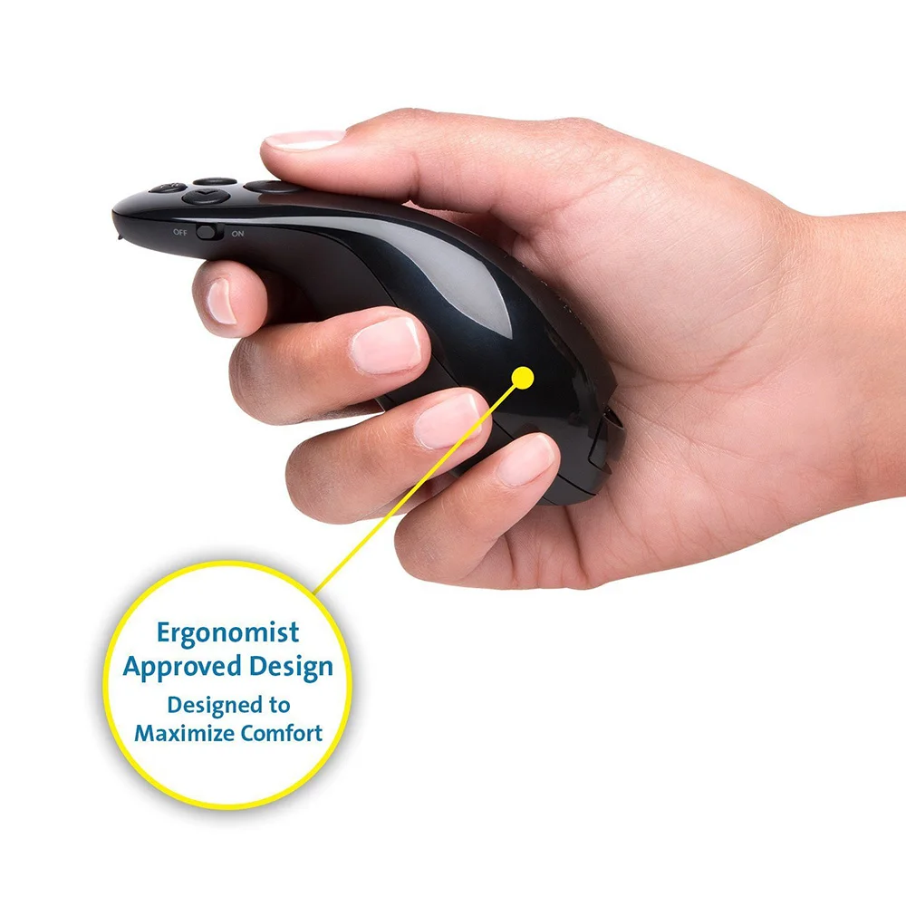 
Hot Sale Ultimate Presenter with Virtual Pointer Technology USB Wireless Laser Air Mouse 
