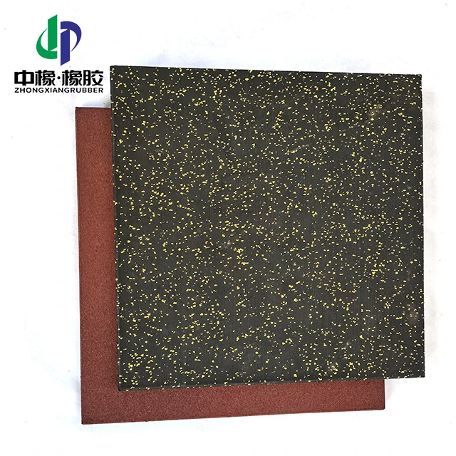 recycled rubber floor mat gym tiles flooring for machine antislip indoor easy install soft easy installation