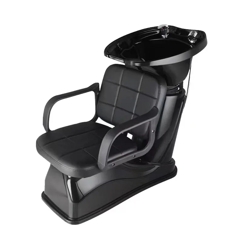 Modern Design Salon Furniture Synthetic Leather Standing Shampoo Chair with Massage Features for Beauty Barber Gym Use