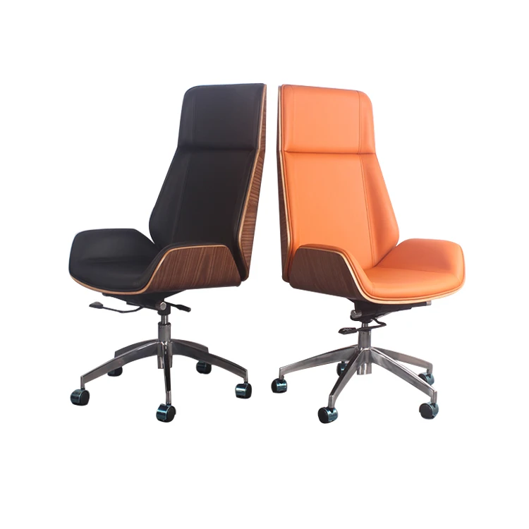 2021 New Arrival Luxury Commercial Furniture Use Adjustable High Back Leather Office Chair
