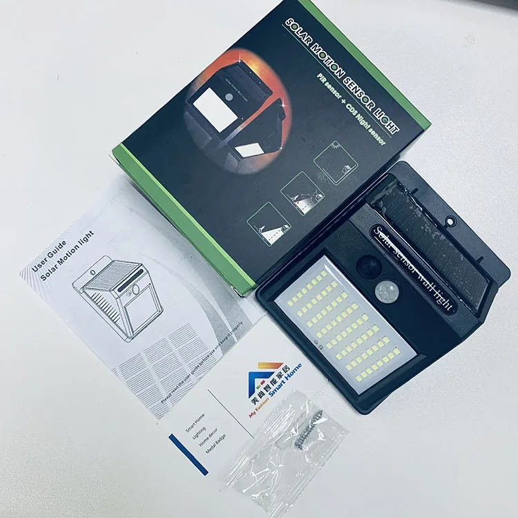 
100 LED 140 LED Wide Angle Solar Power Wall Lamp Waterproof Motion Sensor Garden Solar Light Outdoor 