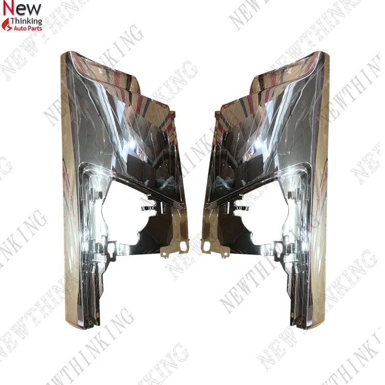 Chrome corner panel flat for isuzu frr truck spare body parts