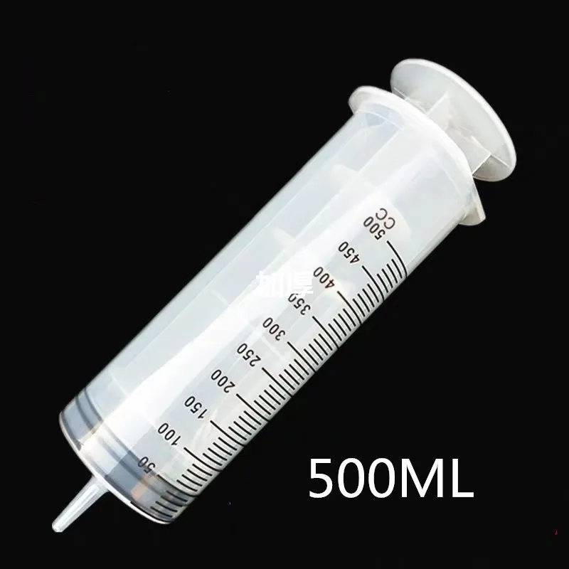 
500ml large plastic syringes For Labs Hydroponics Pets Cubs Nutrient Syringe Feeding Syringe 