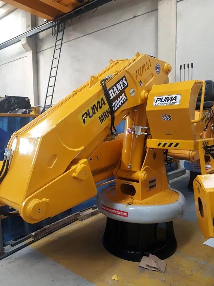 New 100 Ton Electric Deck Crane Pedestal Gear Motor Components Gantry Crane Construction Multiple Loading 8 50 2 10 Ton