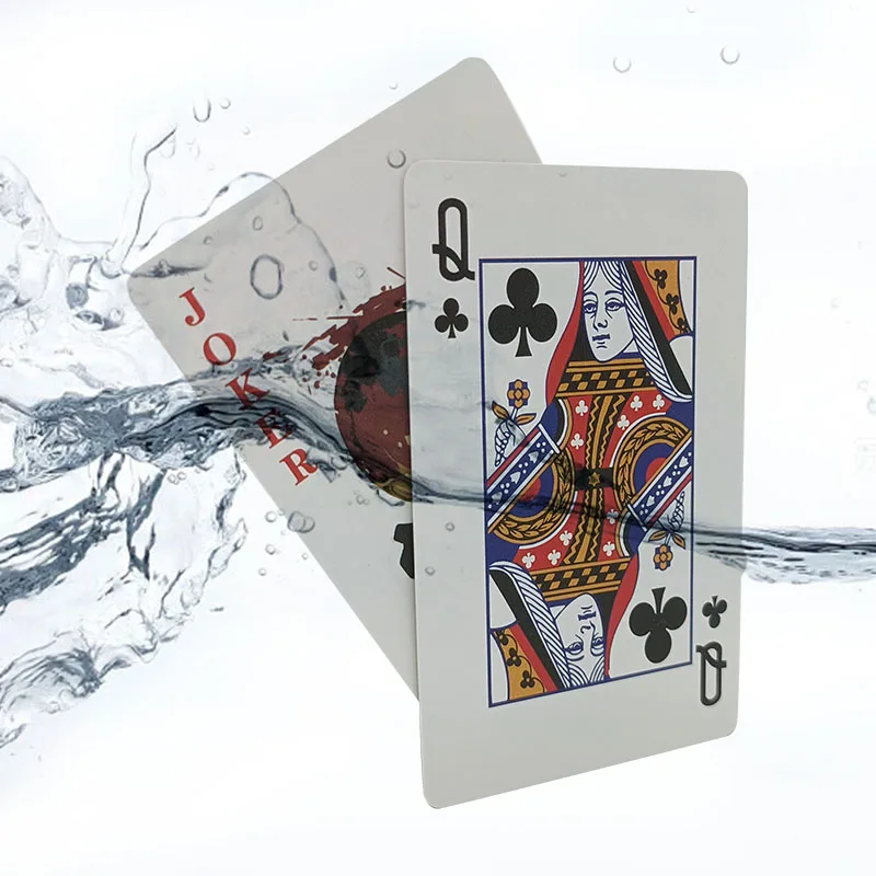 Quality Custom New Material  Ruggedly Built Specially Designed To Withstand Impact Waterproof Soft Surface Durable Poker Cards