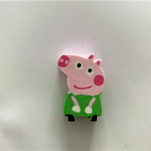 School supply hot selling colorful little cartoon cute animal shaped eraser for