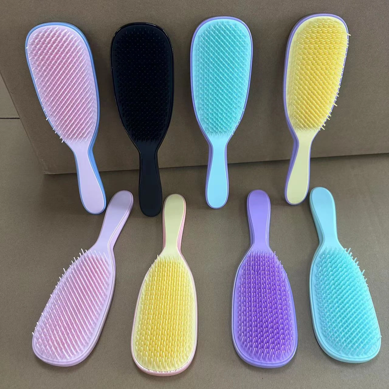 Three-Tiered Bristle  Detangling Brush For Dry and Wet Hair Brush Detangler For Long Thick Curly and Textured Hair