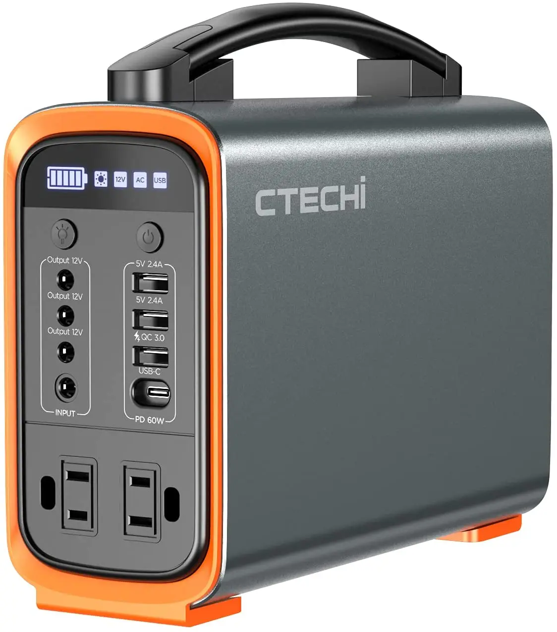 CTECHI Lifepo4 Outdoor 200w Solar Generator Power station 120V 220V Solar generator 500W 300W 200w Portable Power Station UPS