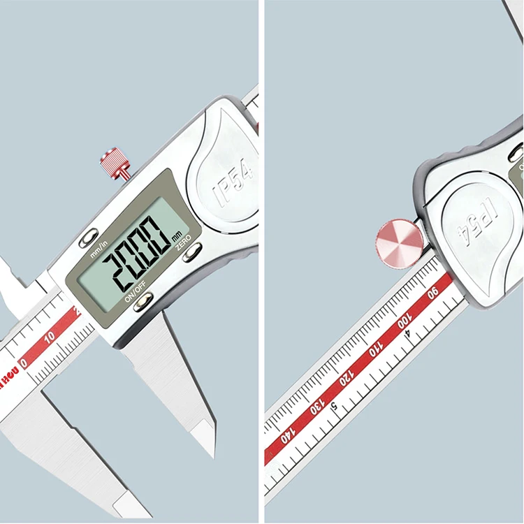 0-150/200/300mm Industrial Ip54 Waterproof Stainless Steel High-Precision Measuring Digital Vernier Caliper