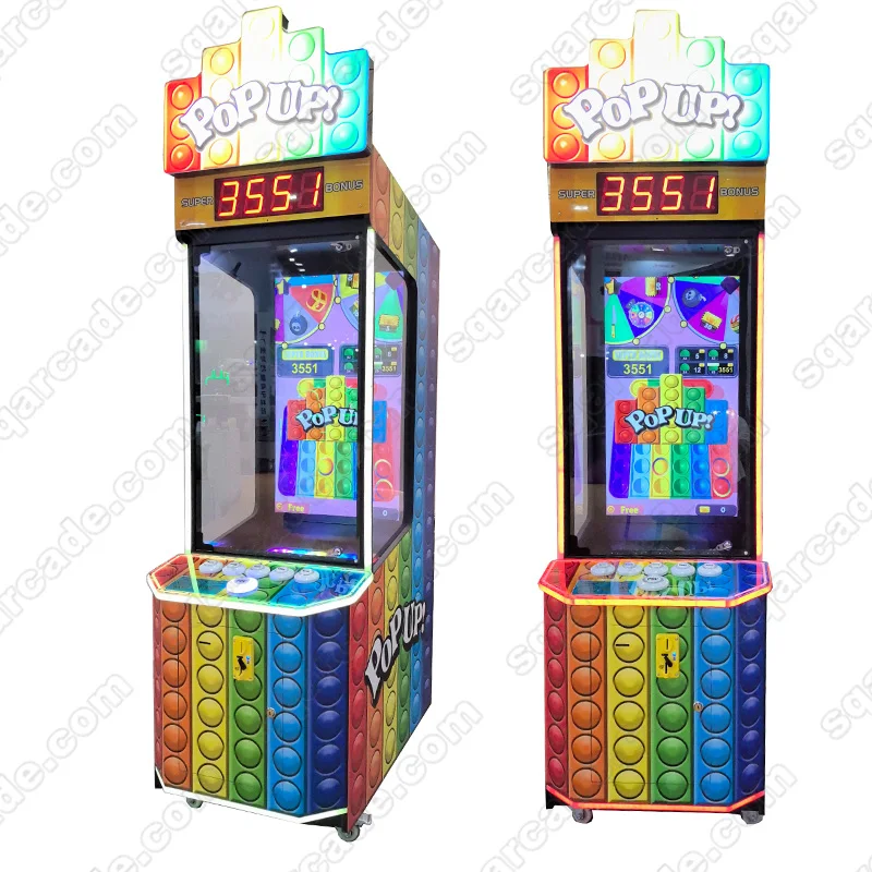 Coin Operated Indoor kids Simulator pop up Ball Arcade Vending Machine Lottery Ticket Redemption Game Machine