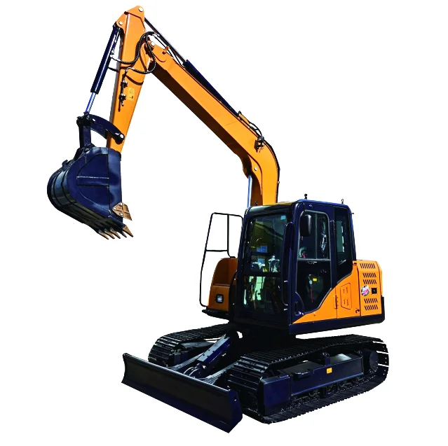 Hot sale High quality 7.5 ton small crawler excavator  8 ton small digger with Multi function 9 10 ton small hydraulic excavator