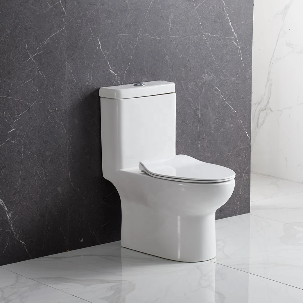 ANBI 2023 Sanitarios CUPC Ceramic Bathroom Siphon WC Round Shape One Piece Toilets Bowl