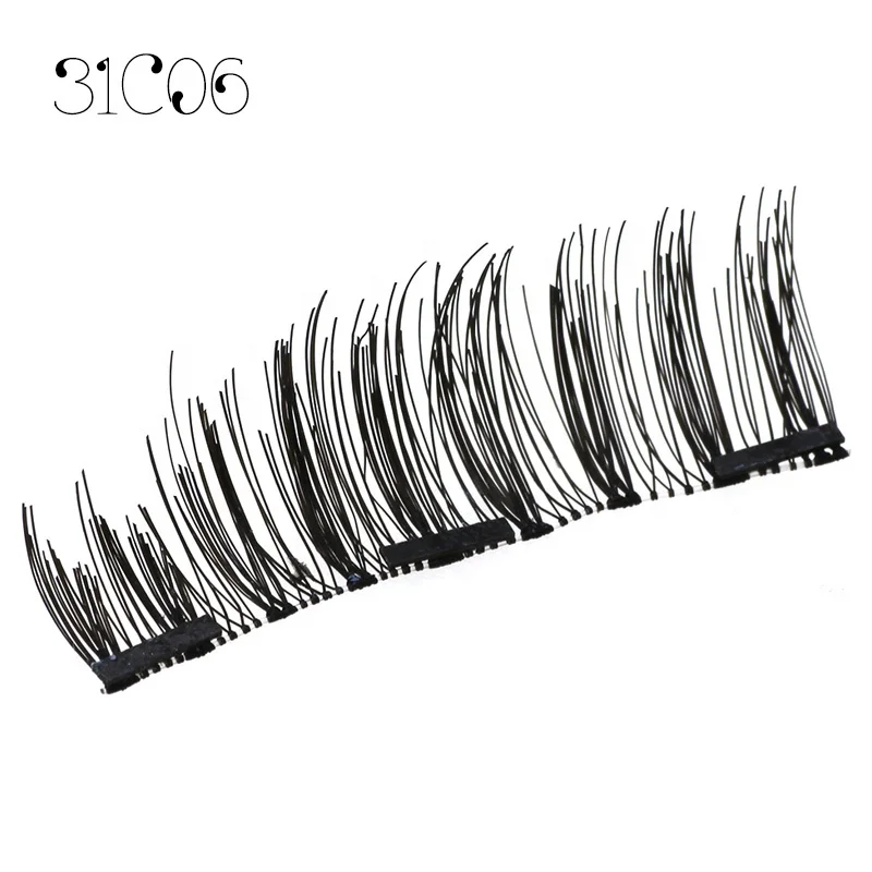 
Hot Sale Factory Wholesale Reusable Triple Magnetic Eye lashes 