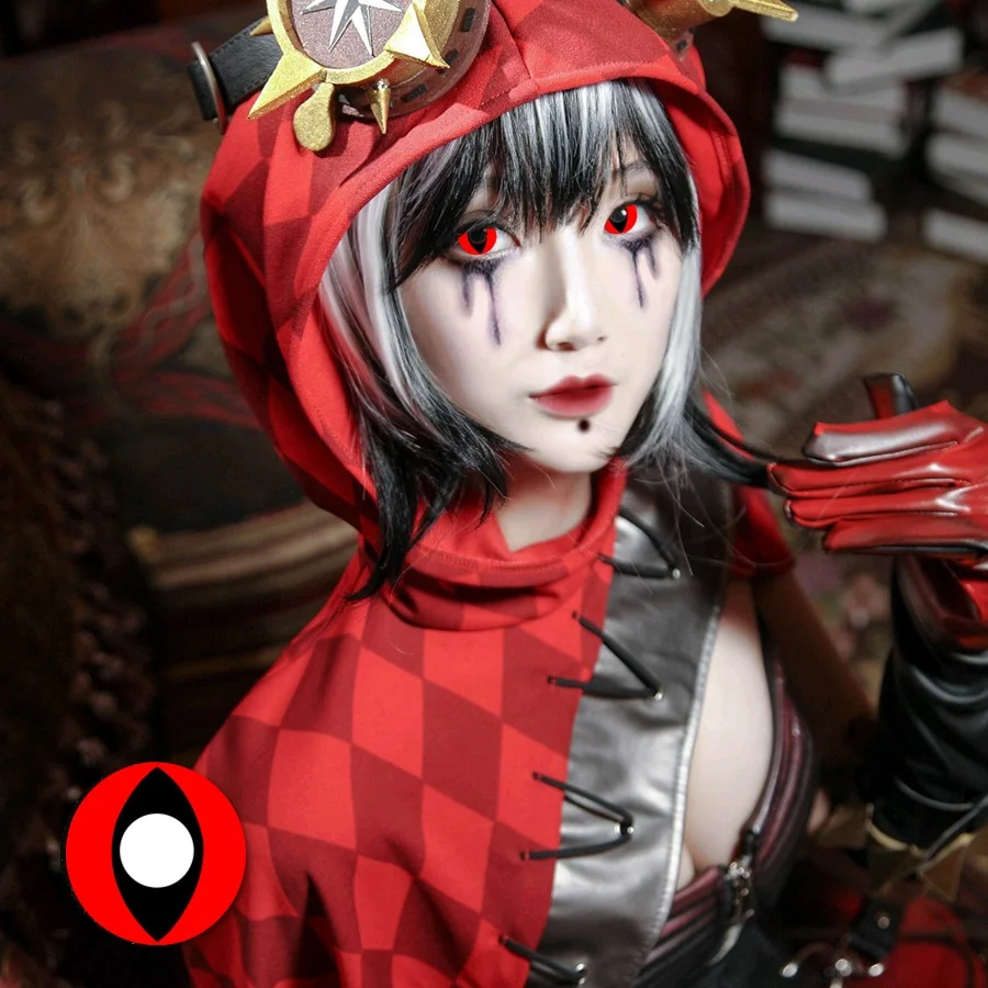 
Beauty Coner 2pcs/pair Cosplay Cat Eye Sharingan Colored Contact Lenses Crazy Halloween Cosplay Color Contact Lens for eyes 