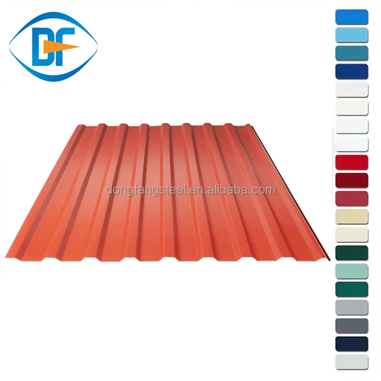Full Hard Various Ral color coated steel PPGI Galvanized Steel Building Material Corrugated
