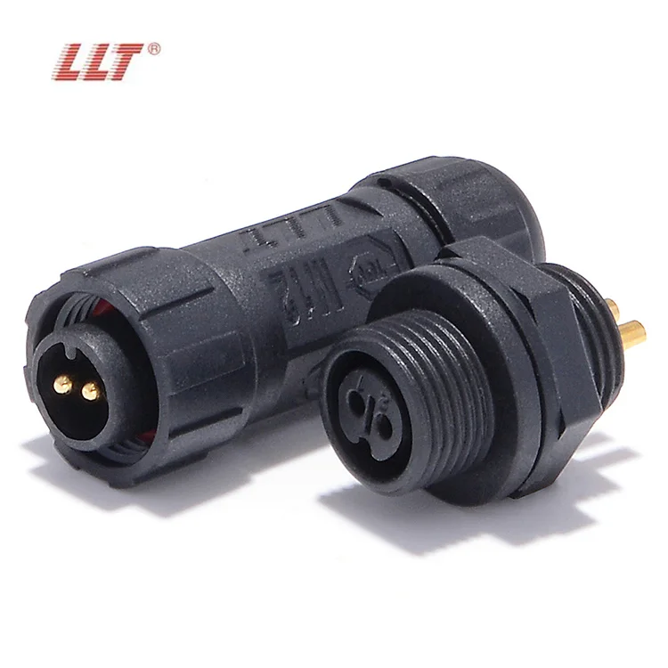 LLT M12 2 3 4 5 6 7 8 pin Задняя панель крепления водонепроницаемый кабельный разъем светодиодные разъемы освещения