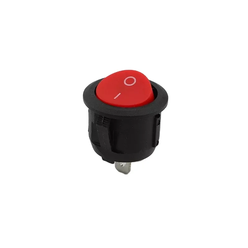 KCD1 round rocker switch 2 pin on off rocker switch without light 6A 250V