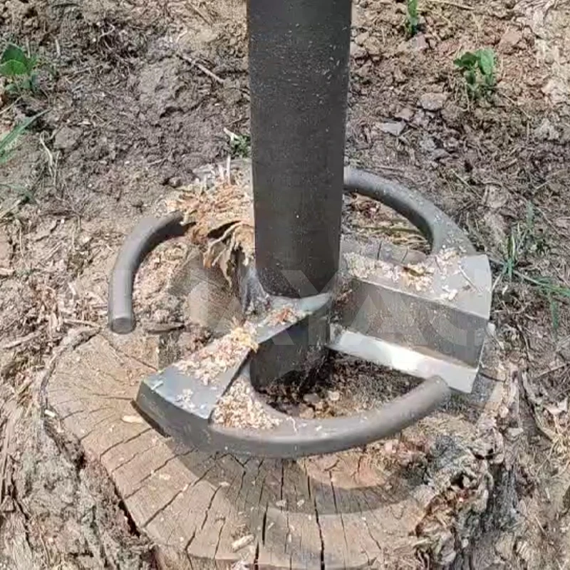 Excavator Hydraulic tree stump Auger Drive attachment Tree Stump Planer