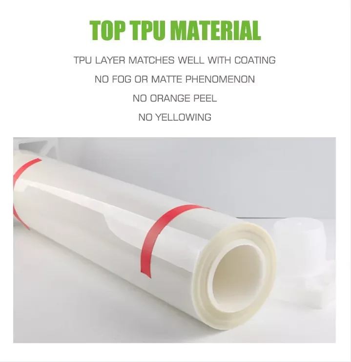 ISFFILM high glossy tpu ppf anti scratch Self Healing automotive paint protection full body wrapping polyurethane ppf car film