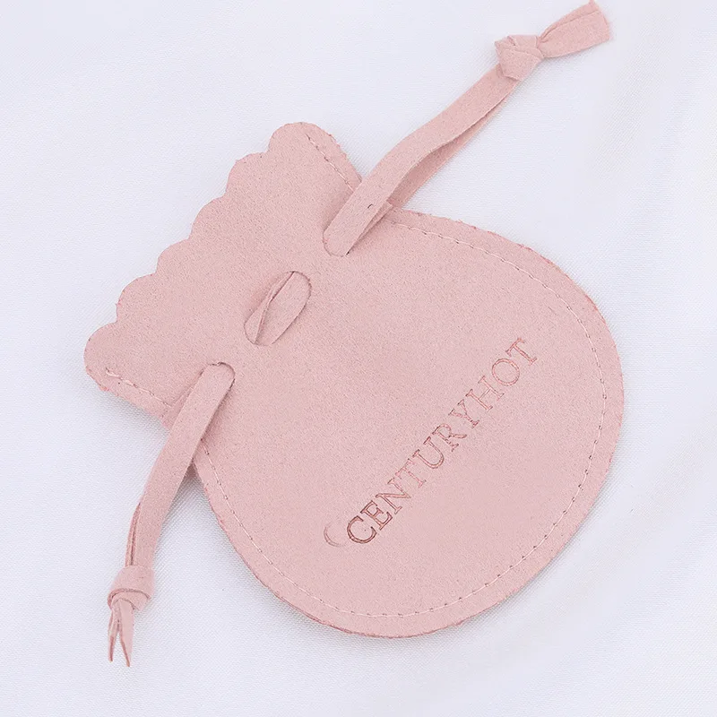 Lateefah OEM Custom Jewelry Packaging Velvet Drawstring Bags With Logo Printing