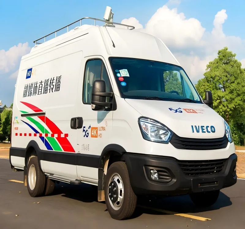 Mobile and flexible television OB van car