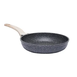 Carote 28Cm Kitchen Aluminum Fry Cooking Pan Nonstick Cookware Deep Frying Pan With Lid