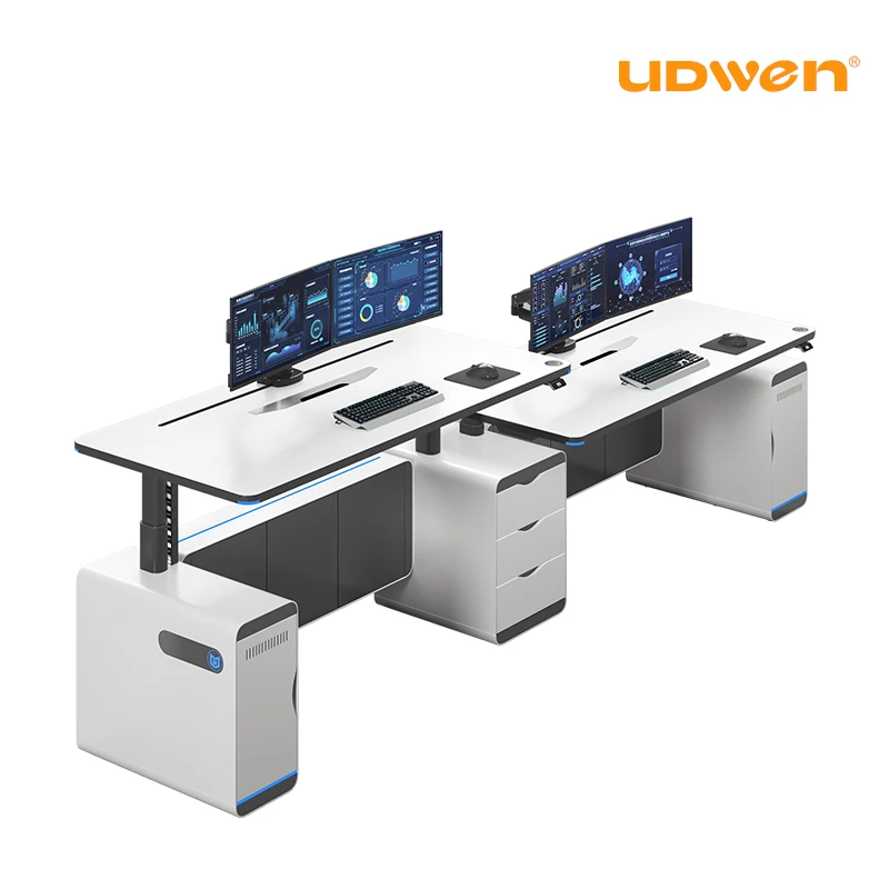 Ergonomic control room console - sit and stand desk E001