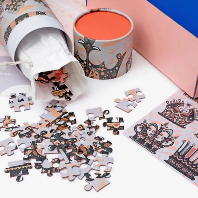 Wholesale Print Degradable Paper Christmas Puzzle , Custom Jigsaw Puzzle 1000 Piece Puzzles For Adults