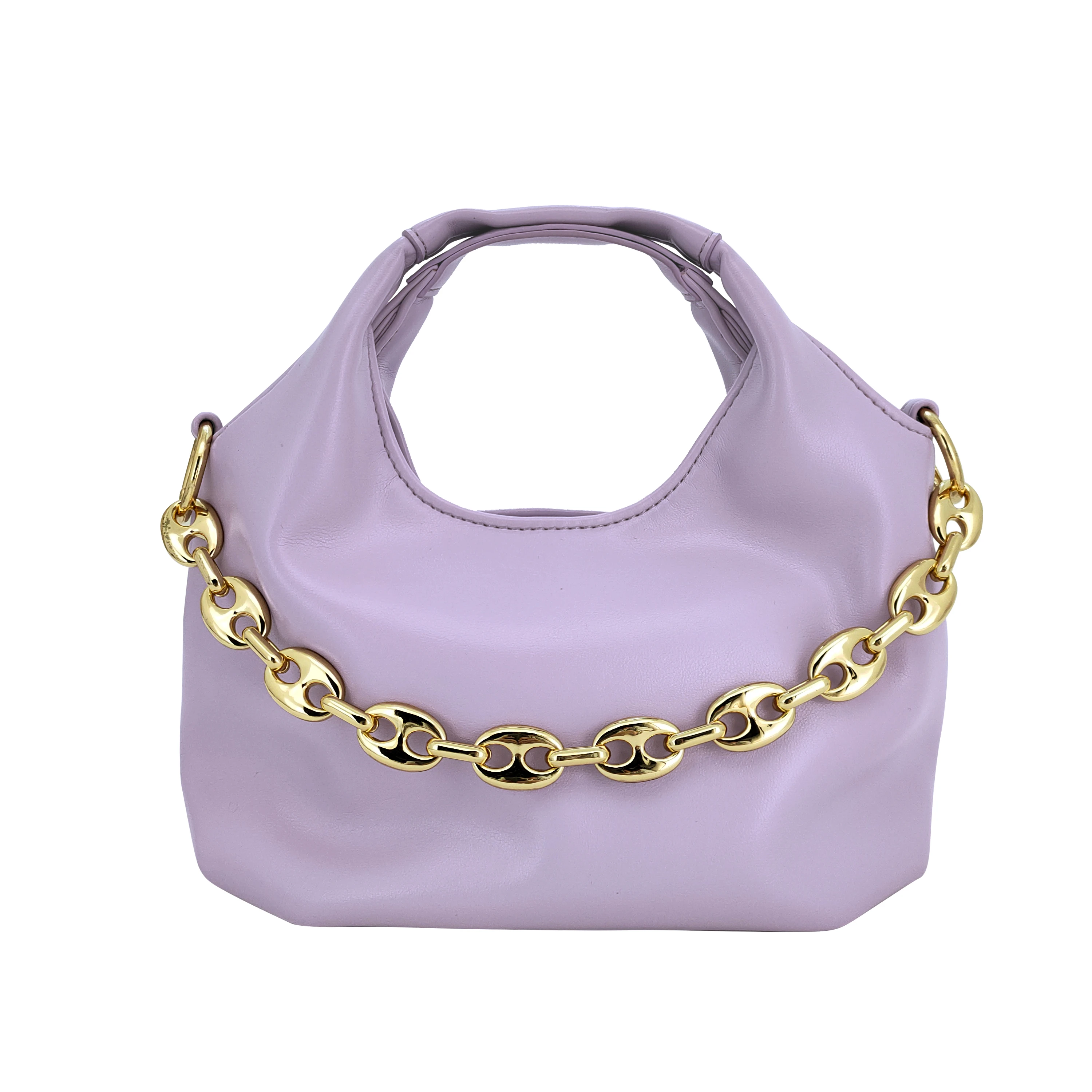 Simple Female Daily Hand Bag Casual Pu Leather Purse Women Handbag Wholesale Women Elegant Chain Shoulder Bag