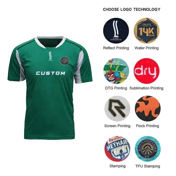 LUSON Factory Real Man Soccer Wear Soccer Jersey Uniform Thai Quality Custom Football Jersey