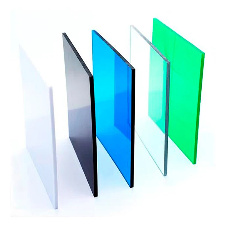 Heat reflective coloured solid polycarbonate sheet 8mm roofing sheet