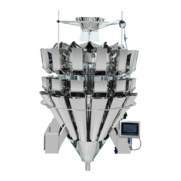 High Quality Multifunctional 14 Head Automatic Combination weigher Long strip Chocolate Biscuit Weighing Packaging Machine