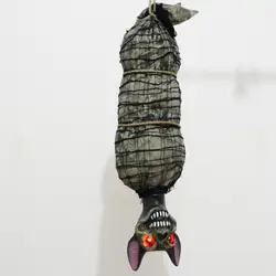 Led Horror Hanging  Flying Specter Mummy Ghost With Scary Light Up Eyes For Halloween Masquerade Props Decorations