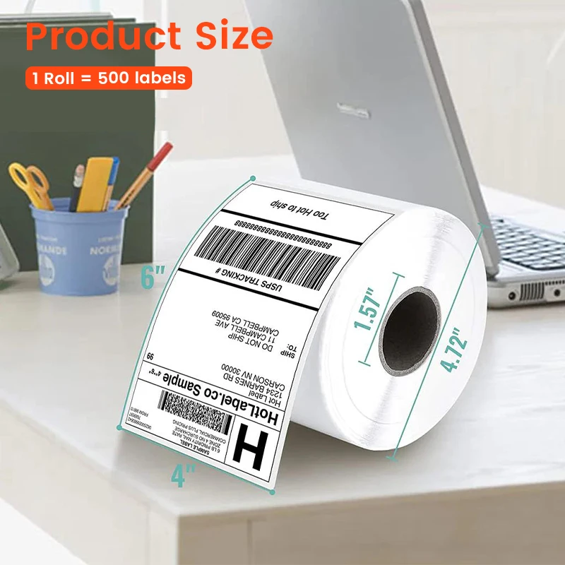 green 4*6 4x6 100 x 70 direct thermal shipping print silver void matte label blue color round