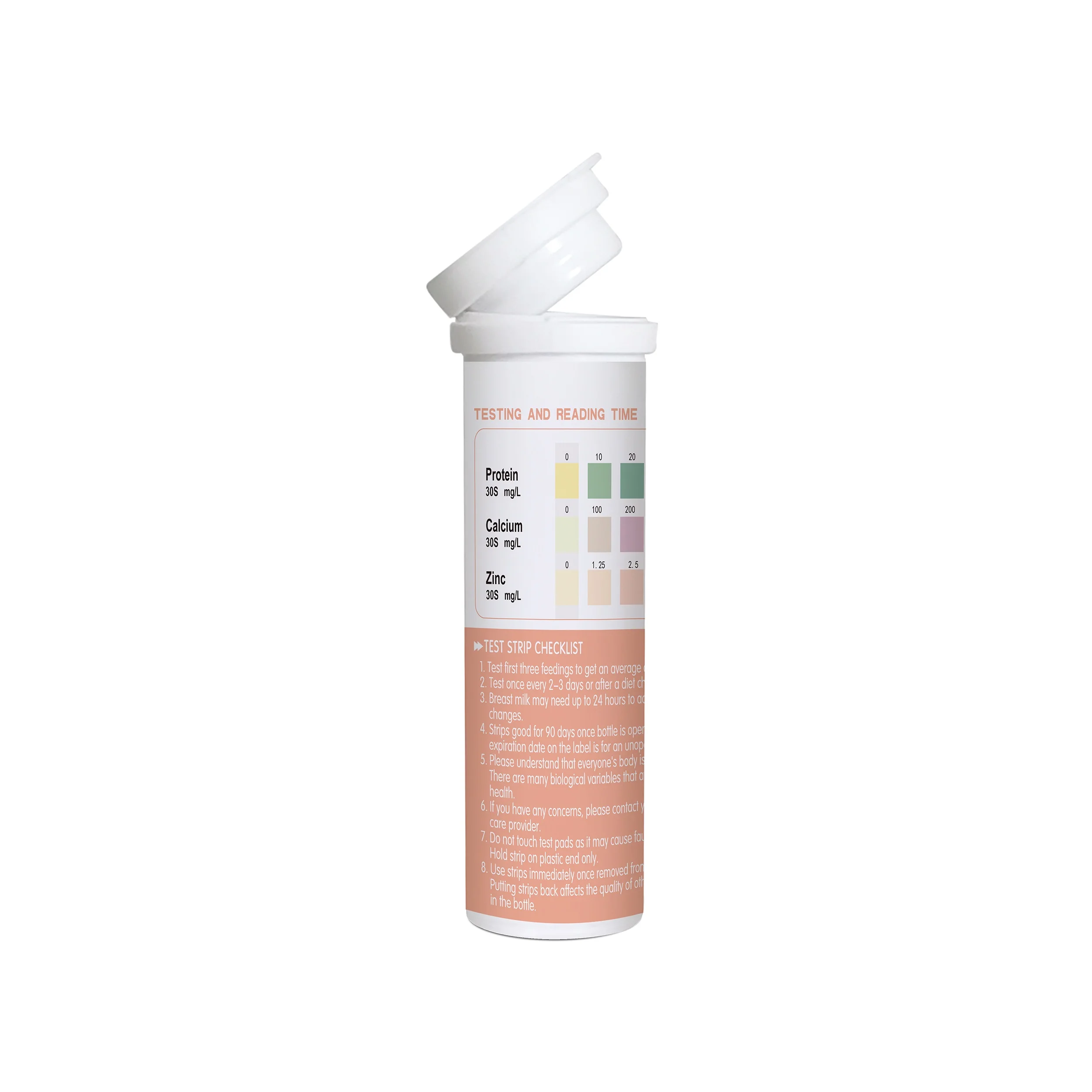Breastmilk Test Strips Protein Zinc CalciumTest Strips for Breastfeeding Moms